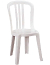 White garden bistro chairs hire rent