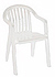White garden chair rent or hire